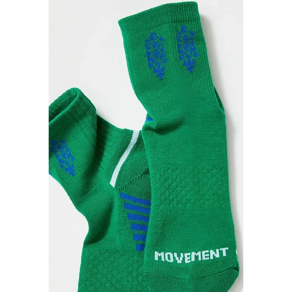 New Free People Movement Wave Crew Socks in Kelly Green One Size